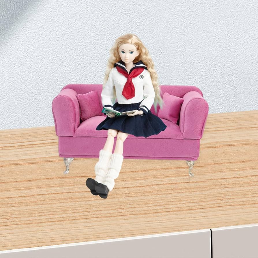 Amazon.co.jp: Fiocias 1/6ドールハウス用ソファー付きジュエリー